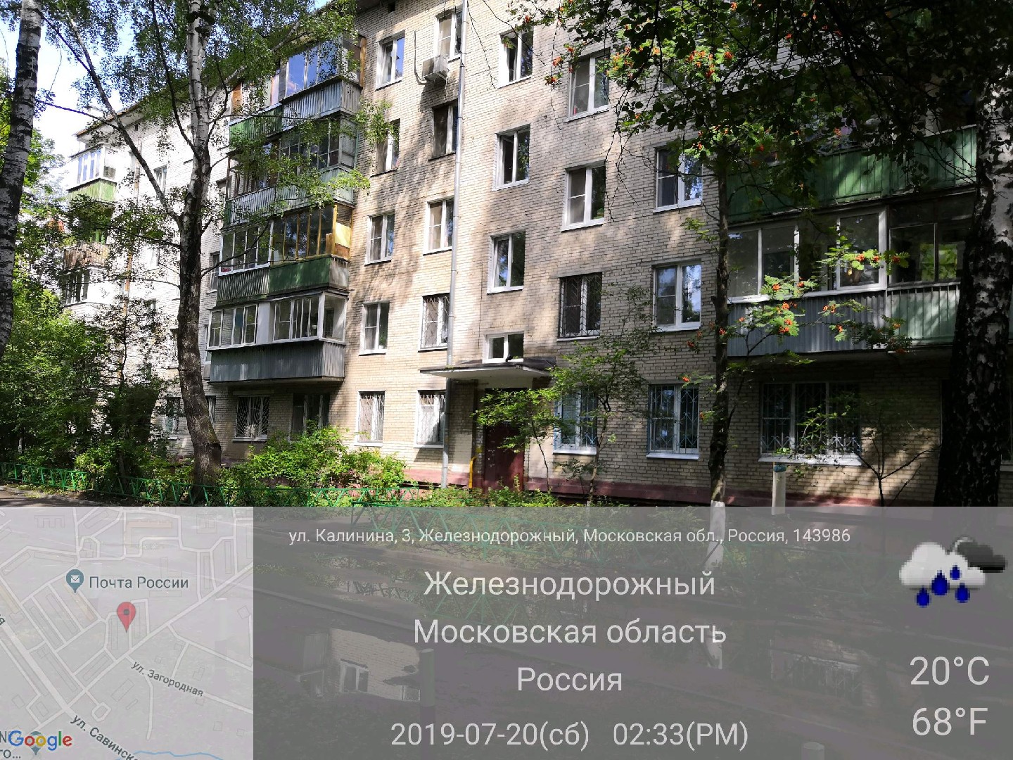 Погода мкр железнодорожный балашиха в московской